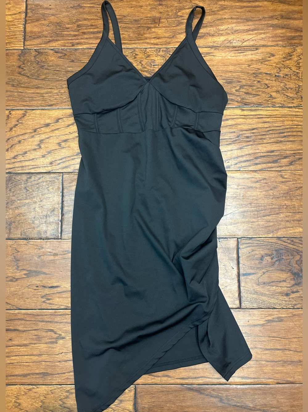 SHEIN Black Curve Slip dress